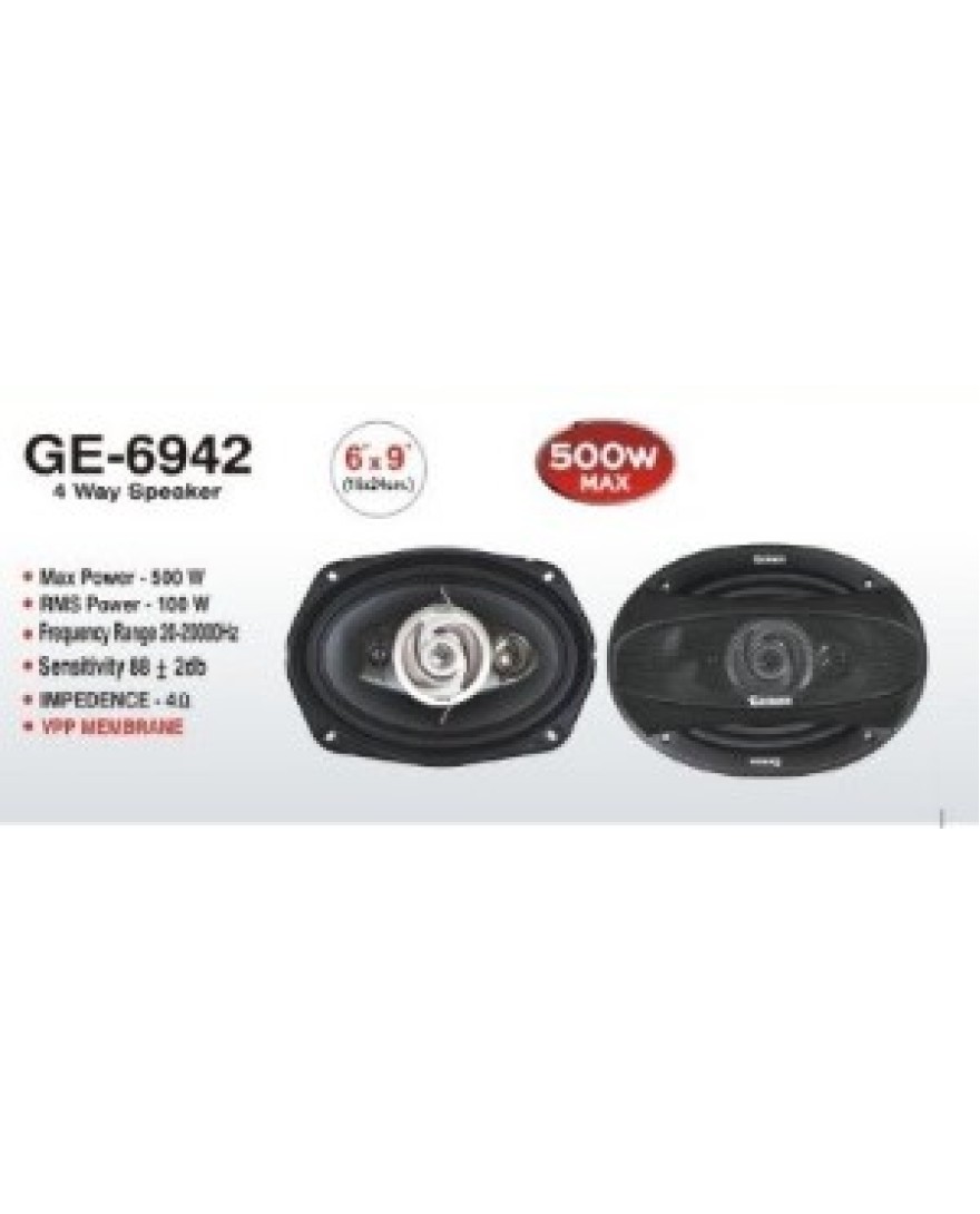 GENON 6X9 Inch 550 Watt 4way Speaker (GE-6942)